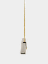 Fendi White Nappa Leather Wallet on Chain Baguette