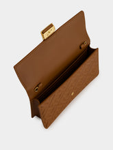 Fendi Sellier Brown FF Wallet On Chain Baguette