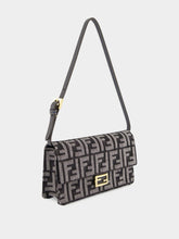 Fendi Dark Blue Wallet On Chain Baguette