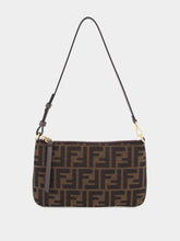 Fendi Tobacco Brown Flat Baguette Pouch