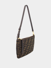 Fendi Tobacco Brown Flat Baguette Pouch