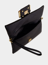 Fendi Black Nappa Leather Mamma Baguette Pouch