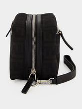 Fendi Black FF Zucca Double Zip Small Toiletry Case