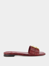 Fendi Burgundy FFold Sandals