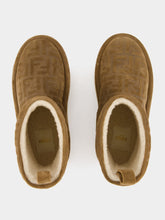 Brown FF Embossed Low Après-Ski Boots | PDP - Fashion Clinic