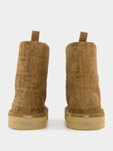 Brown FF Embossed Low Après-Ski Boots | PDP - Fashion Clinic