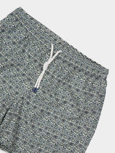 Fedeli Green Steel Blue Madeira Floral Swim Trunk