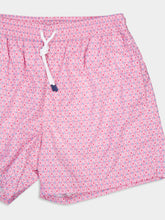 Fedeli Pink Madeira Vintage Pattern Sustainable Swim Trunk