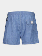 Fedeli Blue Madeira Airstop Stamp Woven Swim Shorts