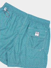 Fedeli Green Diamond Weave Swim Shorts