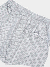 Fedeli Light Grey Printed Swim Shorts Madeira