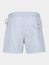 Fedeli Blue Madeira Sakar Stamp Woven Swim Shorts