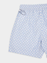 Fedeli Blue Madeira Sakar Stamp Woven Swim Shorts