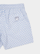 Fedeli Blue Madeira Sakar Stamp Woven Swim Shorts