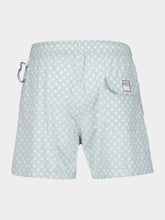 Fedeli Light Green Patterned Swim Shorts