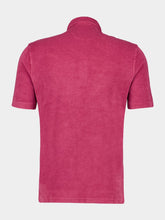 Fedeli Pink Terry Cotton Polo Shirt
