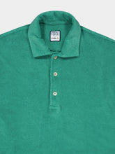 Fedeli Green Bowling Terry Light Dusty Short Sleeve Shirt