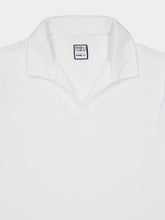 Fedeli White Peter Terry Knit Cotton Polo