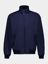 Valentino Garavani Gulf Blue Cotton Bomber Jacket