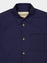 Valentino Garavani Gulf Blue Cotton Jacket