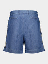 Valentino Garavani Blue Denim Casual Bermuda Shorts