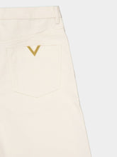 Valentino Garavani Ivory Loose-Fit Denim Trousers