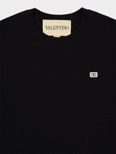 Valentino Garavani Black Cotton Jersey T-Shirt