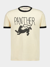 Valentino Garavani Cream and Black Panther T-Shirt