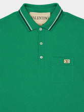 Valentino Garavani Green Cotton Regular Fit Polo