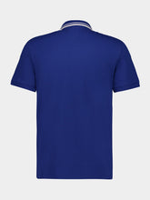 Valentino Garavani Blue Cotton Piqué Polo with VLogo Patch