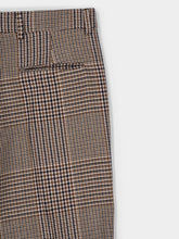 Valentino Garavani Beige Checked Straight-Leg Trousers