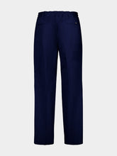 Valentino Garavani Blue Straight-Leg Cotton Trousers