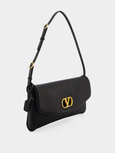 Valentino Garavani Black DeVain Small Nappa Shoulder Bag