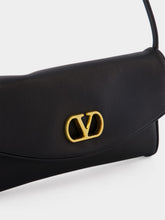 Valentino Garavani Black DeVain Small Nappa Shoulder Bag