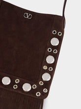 Valentino Garavani Brown Nellcôte Suede Crossbody Bag