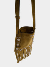 Valentino Garavani Havana Beige Nellcôte Suede Shoulder Bag
