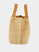 Valentino Garavani Natural Small Raffia Shopping Bag