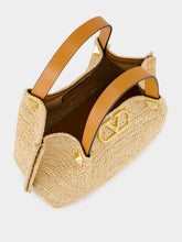 Valentino Garavani Natural Small Raffia Shopping Bag