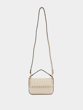 Valentino Garavani Light Ivory Mini Calf Leather Rockstud Bag