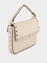 Valentino Garavani Light Ivory Mini Calf Leather Rockstud Bag