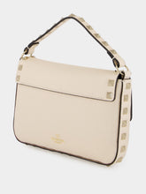 Valentino Garavani Light Ivory Mini Calf Leather Rockstud Bag