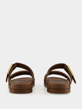 Fendi Brown Feel FF Nappa Sandals