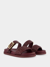 Fendi Plum Feel Nappa Leather Slides