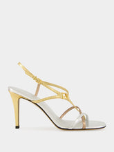 Fendi Multicolour Metallic FFold Ayers Sandals