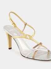 Fendi Multicolour Metallic FFold Ayers Sandals
