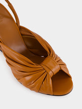 Fendi Tan Arco Nappa Slingback Heels