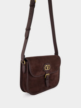 Valentino Garavani Testa di Moro Antibes Suede Shoulder Bag