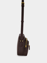 Valentino Garavani Oak Brown Leather Camera Bag