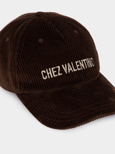 Valentino Garavani Brown Velvet Embroidered Cap