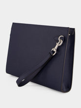 Valentino Garavani Marine Blue Leather Pouch